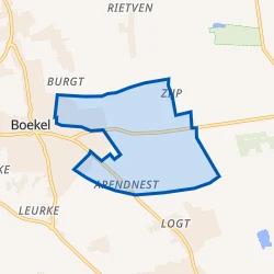 Kaart van Verspreide huizen Arendnest-Zijp