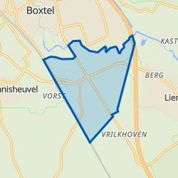 Kaart van Verspreide huizen Kleinderliempde