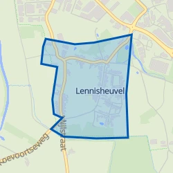 Kaart van Lennisheuvel