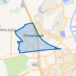 Kaart van Prinsenbeek