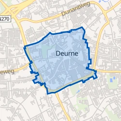 Kaart van Deurne Centrum