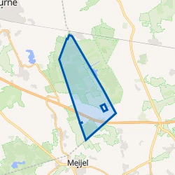 Kaart van Verspreide woningen bij Helenaveen