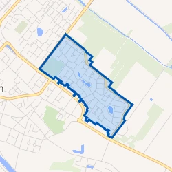 Kaart van Hoge Akker