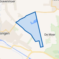 Kaart van Buitengebied Klein Dongen/Dongen-Vaart