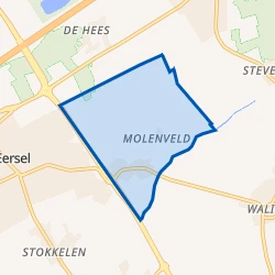 Kaart van Molenveld en Schadewijk