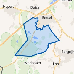 Kaart van Verspreide huizen Eersel