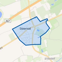 Kaart van Steensel