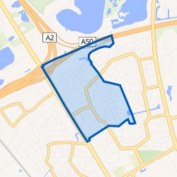 Kaart van Achtse Barrier-Spaaihoef