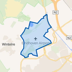 Kaartje van Eindhoven Airport