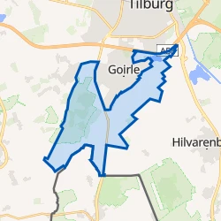 Kaart van Verspreide huizen Goirle