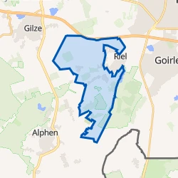Kaart van Verspreide huizen Riel