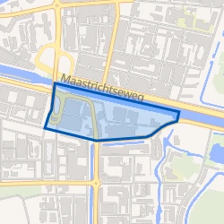 Kaartje van Bedrijventerrein Zuid