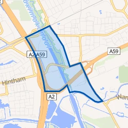 Kaart van A2 zone Rosmalen zuid