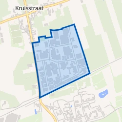 Kaart van Bedrijventerrein Kruisstraat
