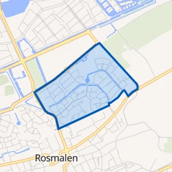 Kaart van De Overlaet oost