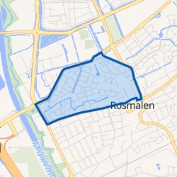 Kaart van De Overlaet west