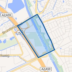 Kaart van A2 zone Rosmalen noord