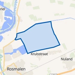 Kaart van Rosmalense Polder