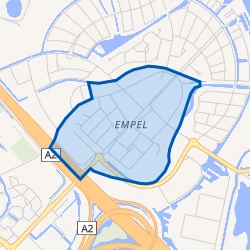 Kaart van Kom Empel
