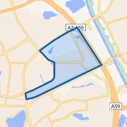 Kaart van Bedrijventerrein De Herven
