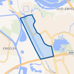 Kaartje van Bedrijventerrein Maaspoort