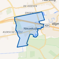 Kaart van Nieuwkuijk