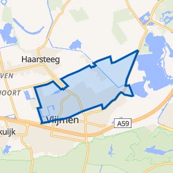 Kaart van Vijfhoeven
