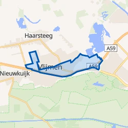 Kaart van Vlijmen-Dorp