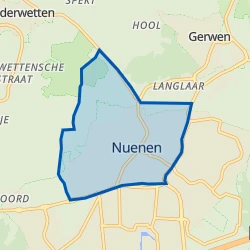 Kaart van Nuenen-Noord