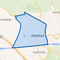 Kaart van Oirschot-Centrum