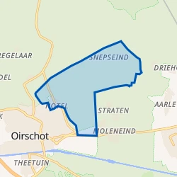 Kaart van Snepseind en Bijsterveld