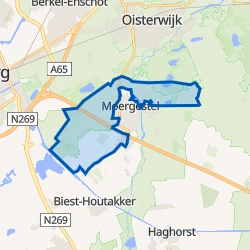 Kaart van Buitengebied Moergestel Noord-West