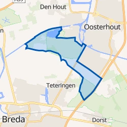 Kaart van Bosgebied-Oosterhout