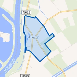 Kaart van 't Wild