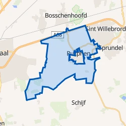 Kaart van Verspreide huizen Rucphen