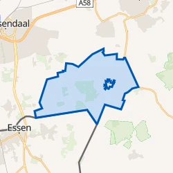 Kaart van Verspreide huizen Schijf