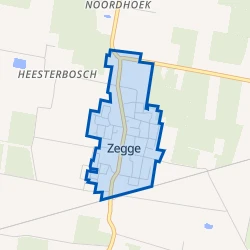 Kaart van Zegge