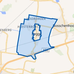 Kaart van Verspreide huizen Zegge