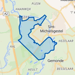 Kaart van Verspreide huizen Theereheide en Zegenwerp