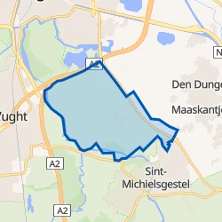 Kaart van Verspreide huizen Sint-Michielsgestelse polders