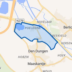 Kaart van Verspreide huizen Poeldonk