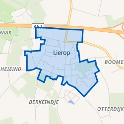 Kaart van Lierop centrum