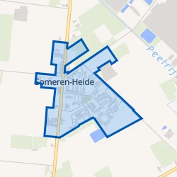 Kaart van Someren-Heide centrum