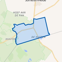 Kaart van Hugten