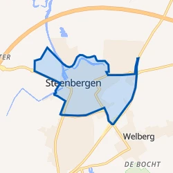 Kaart van Steenbergen-Centrum