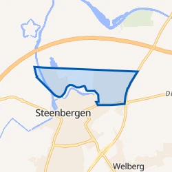 Kaart van Steenbergen-Noord