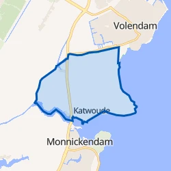 Kaart van Katwoude