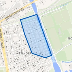 Kaart van Armhoef Noord-Oost