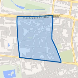 Kaart van Bomenbuurt Midden