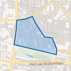 Kaart van Bouwmeestersbuurt Zuid